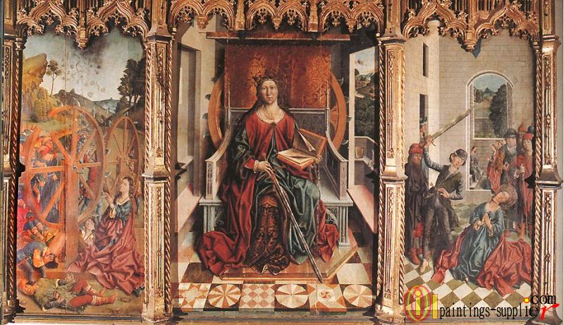 Triptych of St Catherine