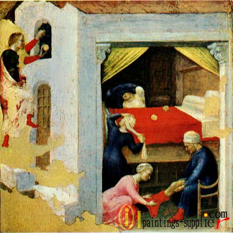 Quaratesi Altarpiece - St. Nicholas and three poor maidens.