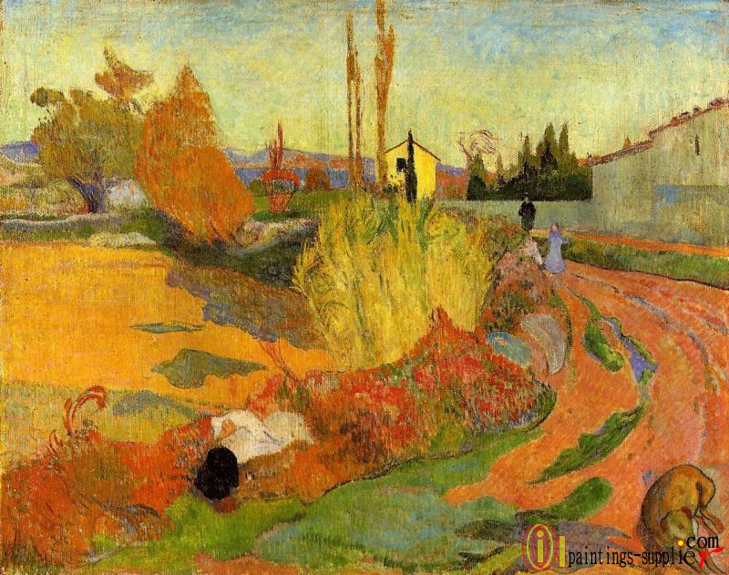 Landscape, Farmhouse in Arles