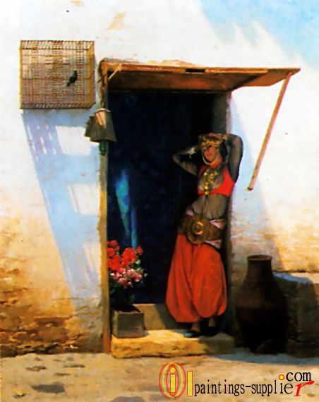 Woman of Cairo at her Door,1897