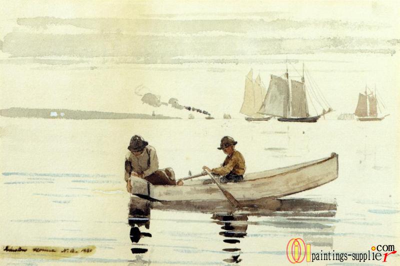 Boys Fishing, Gloucester Harbor