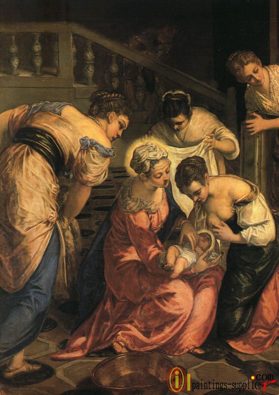 The Birth of St John the Baptist detail