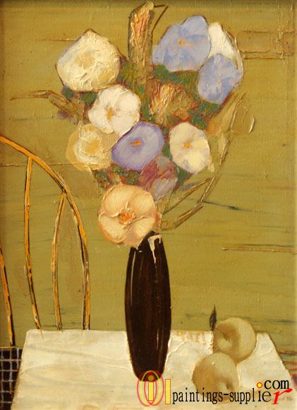 The still life with the flowers.
