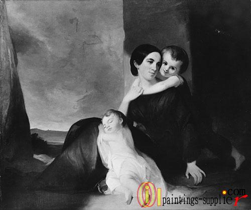 Mrs John Hill Wheeler And Her Two Sons