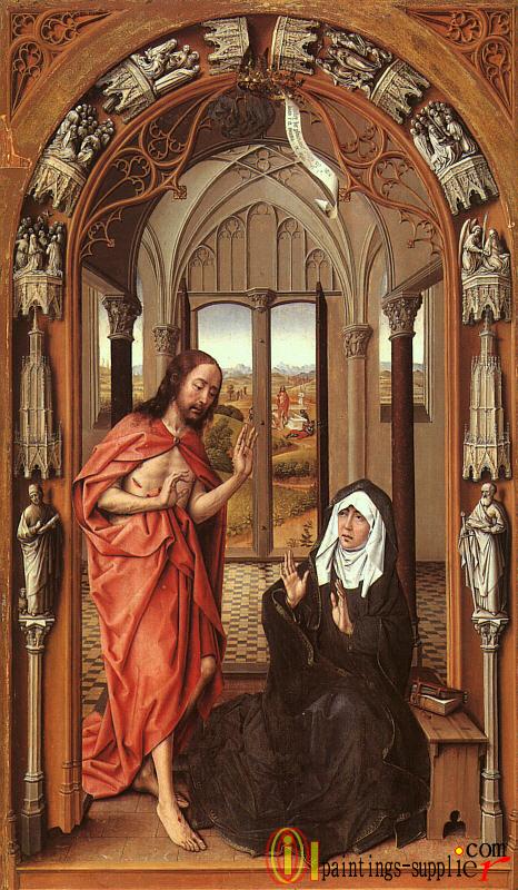 Christ appearing to his mother.