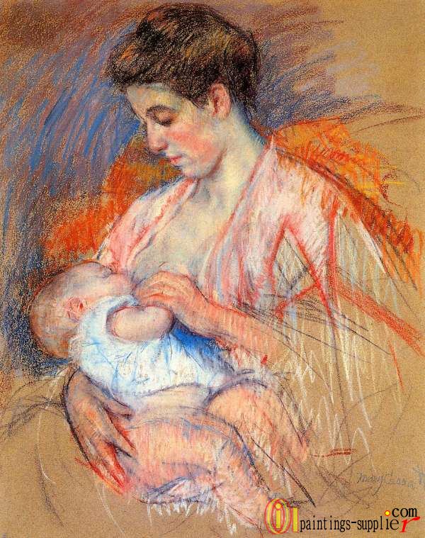 Mother Jeanne Nursing Her Baby,1907-1908.