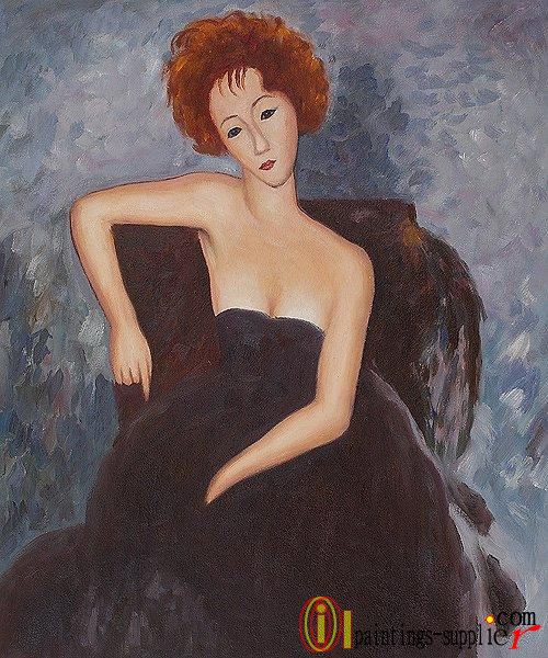 Young Redhead in an Evening Dress, 1918