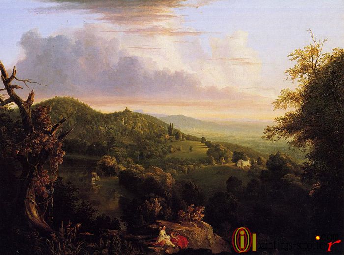 View of Monte Video, Seat of Daniel Wadsworth,1828